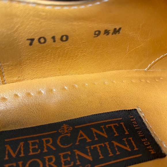 Mercanti Fiorentini oxford  7010 ShoesBlack  Leather Men Sz  9.5 MADE IN ITALY main image 7
